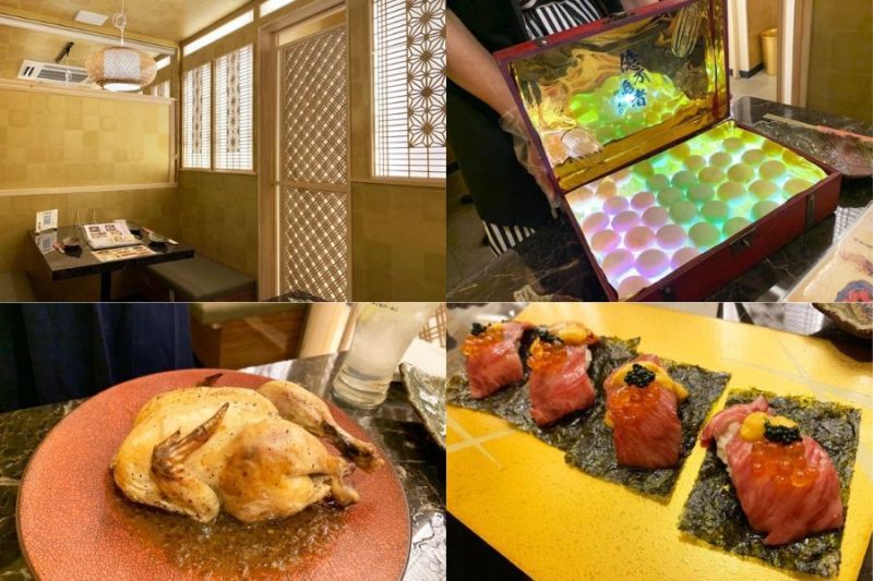 thực đơn món ăn ở Izakaya dát vàng thực đơn món ăn ở Izakaya dát vàng